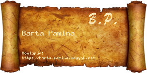 Barta Pamina névjegykártya